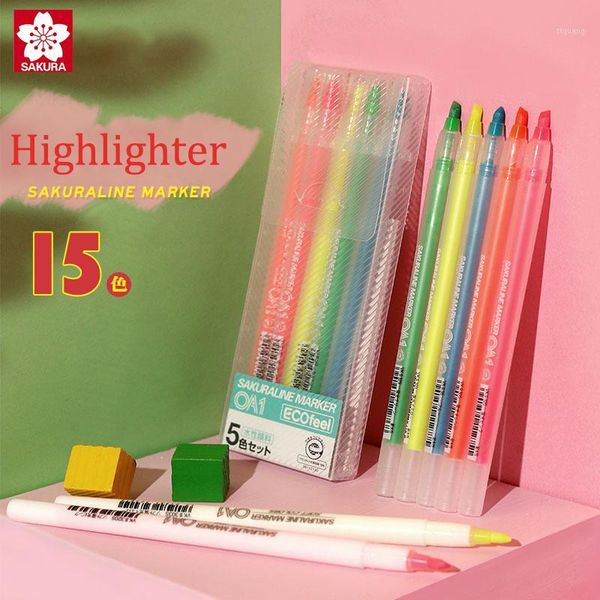 japan sakura sakura single head highlighter vk#5 color set fiber head learning office marker color pen1, Black;red
japan sakura sakura single head highlighter vk#5 color set fiber head learning office marker color pen1, Black;red