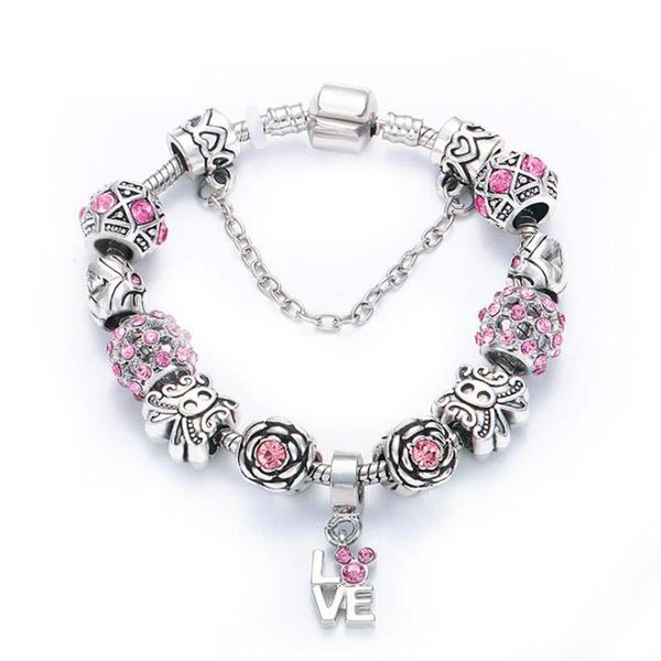 link, chain panjia style fashion atmosphere love pendant bracelet diy creative geometric petal beaded, Black
link, chain panjia style fashion atmosphere love pendant bracelet diy creative geometric petal beaded, Black