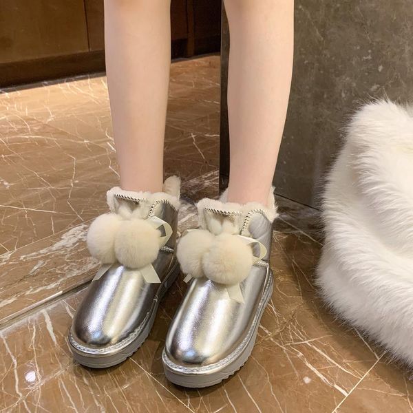 fur snow boots women shoes 2020 plush ankle boots women glitter flat hairball decoration warm shoes botas mujer, Black
fur snow boots women shoes 2020 plush ankle boots women glitter flat hairball decoration warm shoes botas mujer, Black