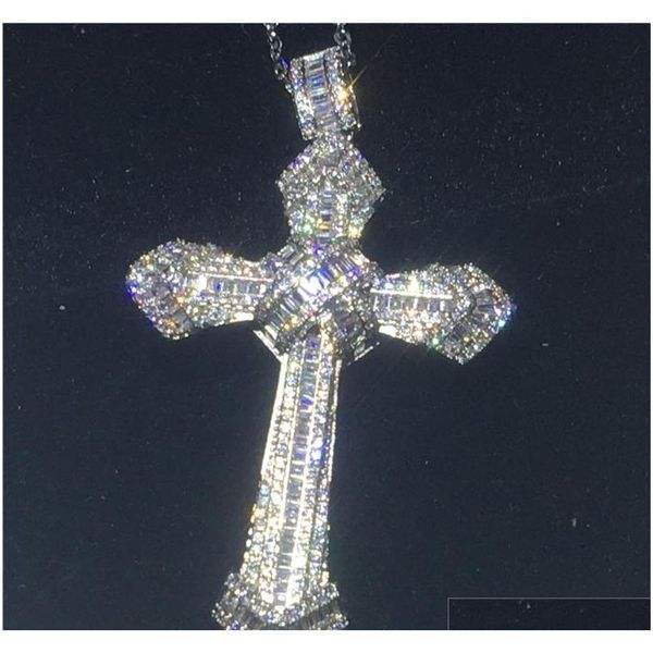 luxury big cross pendant with necklace 925 sterling silver 5a zircon cz party wedding pendants for women men jewelry cco9c
luxury big cross pendant with necklace 925 sterling silver 5a zircon cz party wedding pendants for women men jewelry cco9c