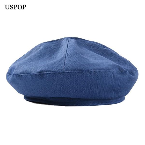 berets uspop women solid color spring summer cotton beret hat female breathable hats, Blue;gray
berets uspop women solid color spring summer cotton beret hat female breathable hats, Blue;gray