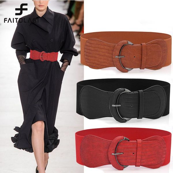 wide stretch belt solid color elastic corset belts for women dress down coat metal buckle waistband cummerbund, Black;brown
wide stretch belt solid color elastic corset belts for women dress down coat metal buckle waistband cummerbund, Black;brown