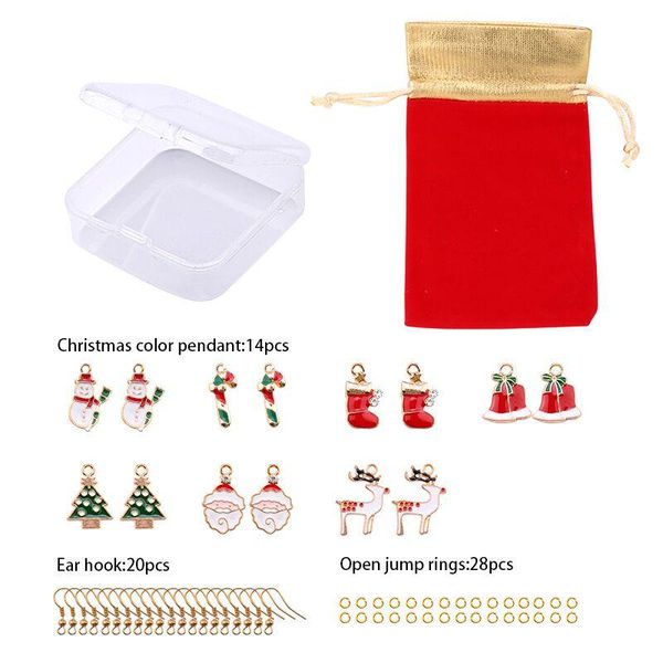 набор рождественских выходов серьги снеговика олень колокольчик елки ухо ювелирные аксессуары милые рождественские подарки для женщин девоче