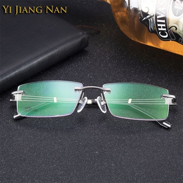 glasses myopia rimless alloy eyeglasses fashion business style spectacles trend frameless eye glass for men t200428, Silver
glasses myopia rimless alloy eyeglasses fashion business style spectacles trend frameless eye glass for men t200428, Silver