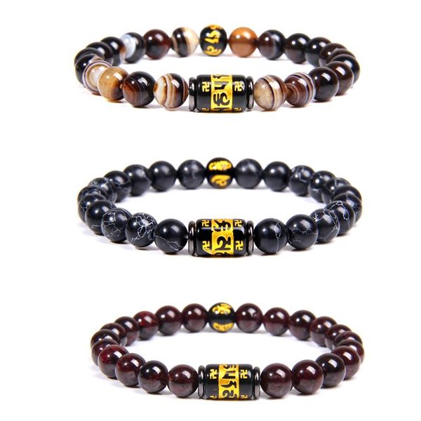 amulet bracelets for men natural 8 mm botswana agat beads bracelet homme black six words charm bangle jewelry handmade elastic
amulet bracelets for men natural 8 mm botswana agat beads bracelet homme black six words charm bangle jewelry handmade elastic