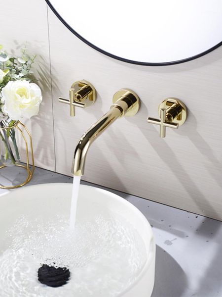 wall mounted brass bathroom sink faucet cold water mixer basin faucet double handle double control copper
wall mounted brass bathroom sink faucet cold water mixer basin faucet double handle double control copper