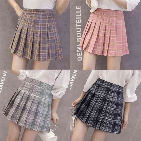 quality summer high waist womens skirts a-line plaid pleated skirt with shorts women cute sweet casual skirt kawaii, Black
quality summer high waist womens skirts a-line plaid pleated skirt with shorts women cute sweet casual skirt kawaii, Black