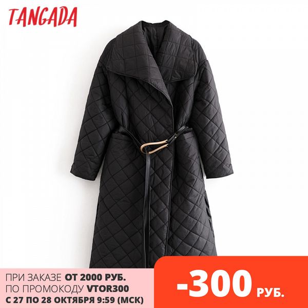 tangada women black long parkas with belt pockets autumn winter female office lady elegant overcoat qn50 201027
tangada women black long parkas with belt pockets autumn winter female office lady elegant overcoat qn50 201027