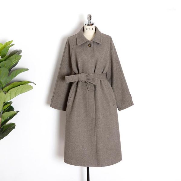 2021new korean style loose mid-length woolen coat women's spring and autumn thickened and thin temperament woolen coat fashion1, Black
2021new korean style loose mid-length woolen coat women's spring and autumn thickened and thin temperament woolen coat fashion1, Black