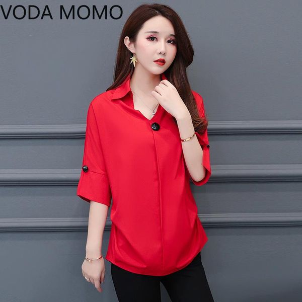 spring women blouse turn-down collar office lady and blouses half sleeve women shirts fashion female blusas plus size, White
spring women blouse turn-down collar office lady and blouses half sleeve women shirts fashion female blusas plus size, White