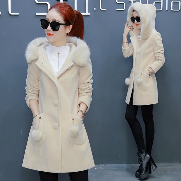 2021 new women's wool coats fall winter skinny with hoodie elegant jacket outerwear b0hn, Black
2021 new women's wool coats fall winter skinny with hoodie elegant jacket outerwear b0hn, Black