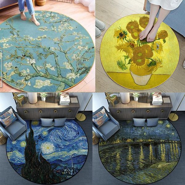 moonlight gogh sunflower round painting door mat rug carpet floor bedroom doormat non-slip mat cartoon gift cosplay
moonlight gogh sunflower round painting door mat rug carpet floor bedroom doormat non-slip mat cartoon gift cosplay