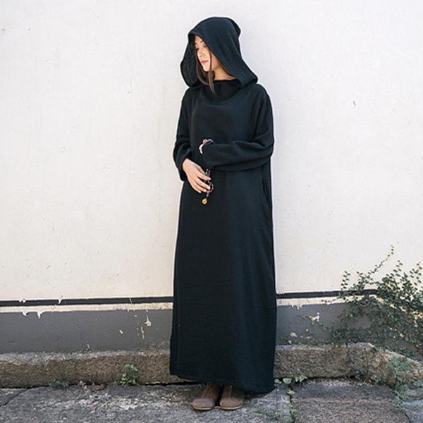 johnature women vintage dress autumn 2020 new linen cotton witch hat brief solid comfortably loose full sleeve thin casual dress1, Black;gray
johnature women vintage dress autumn 2020 new linen cotton witch hat brief solid comfortably loose full sleeve thin casual dress1, Black;gray