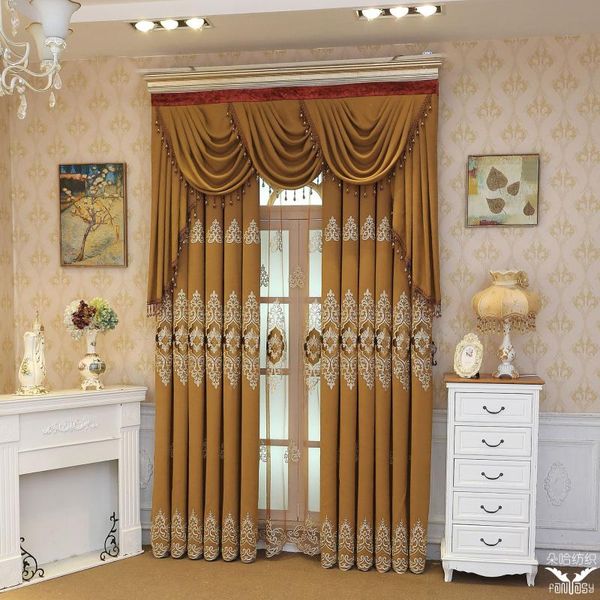 curtain & drapes european style curtains for living dining room bedroom coffee color embroidered light luxury valance
curtain & drapes european style curtains for living dining room bedroom coffee color embroidered light luxury valance