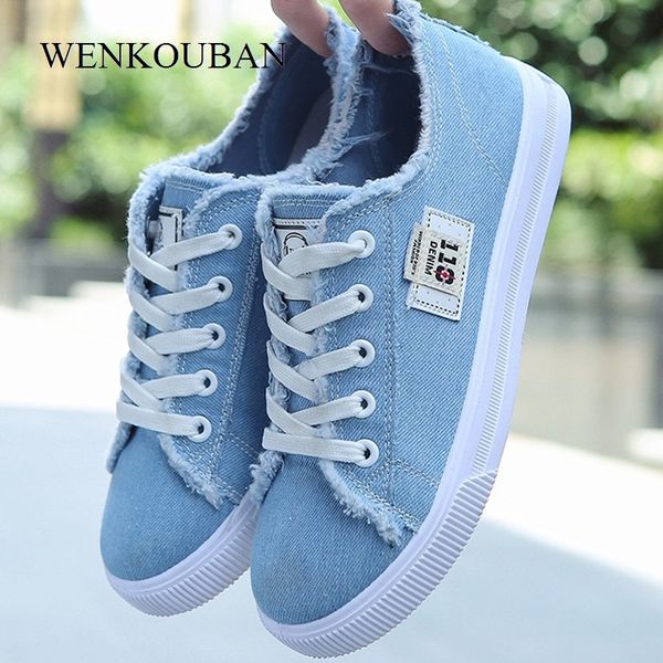 canvas shoes woman sneakers lace-up summer sneakers for women fashion denim casual shoes white trainers zapatos mujer y200801, Black
canvas shoes woman sneakers lace-up summer sneakers for women fashion denim casual shoes white trainers zapatos mujer y200801, Black