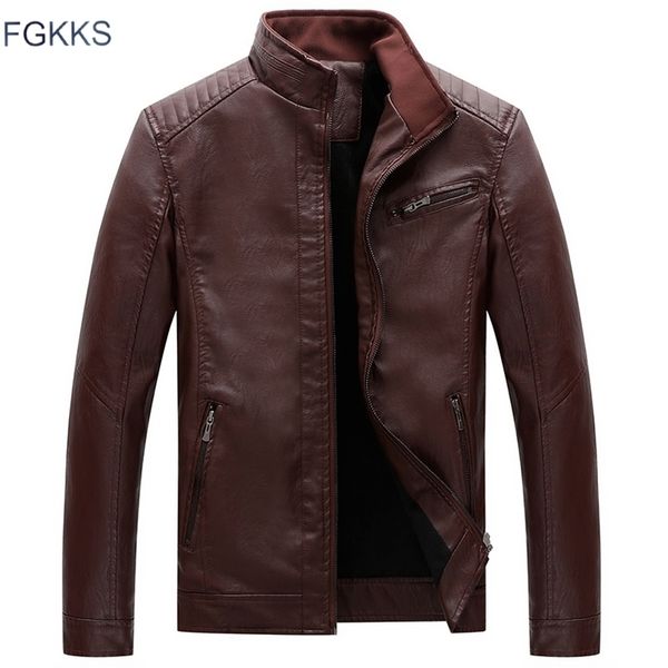 fgkks men fashion leather jackets coats winter men's faux leather jacket overcoat male casual leather jackets coats 201223, Black
fgkks men fashion leather jackets coats winter men's faux leather jacket overcoat male casual leather jackets coats 201223, Black