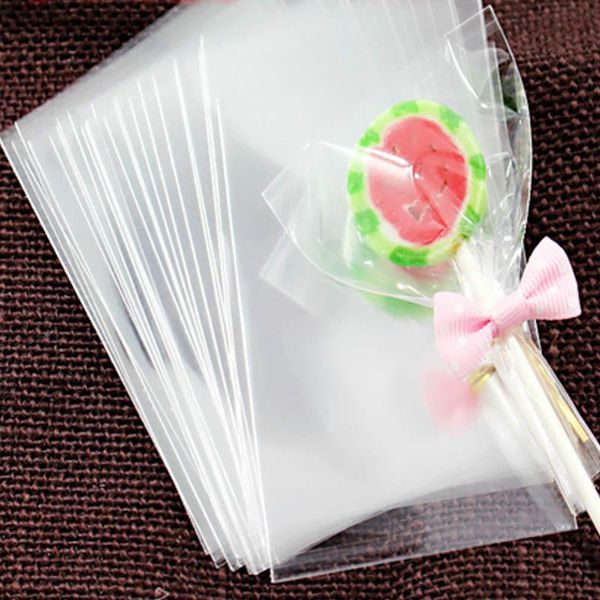 100 Pcs Gift Bags Wrapping Supplies Lollipop Cookie Bag Packaging Open Transparent Wedding Favor Cellophane Small Plastic S8xn Sqcpzx