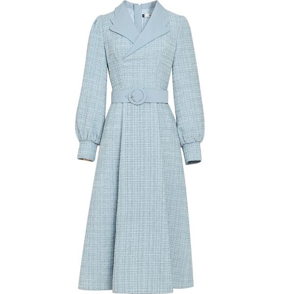 mid-line designer feminine fine wool dress of solid european office elegant party lady 3ge9, Black;gray
mid-line designer feminine fine wool dress of solid european office elegant party lady 3ge9, Black;gray