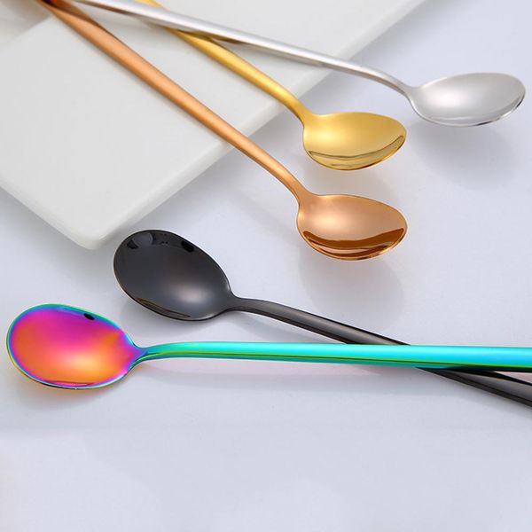 round head long handle spoon colorful stainless steel coffee spoon fruit teaspoon dessert scoops kitchen gadget tool h sqcjdm
round head long handle spoon colorful stainless steel coffee spoon fruit teaspoon dessert scoops kitchen gadget tool h sqcjdm