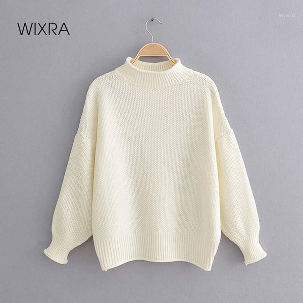 wixra fall winter solid sweaters turtleneck womens elastic female knitted pullovers loose ladies clothing1, White;black
wixra fall winter solid sweaters turtleneck womens elastic female knitted pullovers loose ladies clothing1, White;black