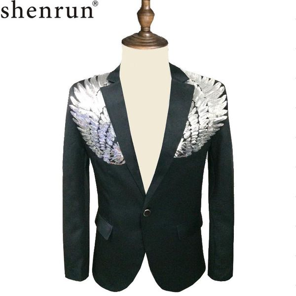 shenrun blazer men slim fit sequins jaket wing shiny stylish casual suit jackets wedding gromm party prom stage costume singer, White;black
shenrun blazer men slim fit sequins jaket wing shiny stylish casual suit jackets wedding gromm party prom stage costume singer, White;black