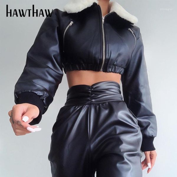 hawthaw women zipper long sleeve pu leather streetwear black soild color fashion short coat jacket 2020 female clothing1, Tan;black
hawthaw women zipper long sleeve pu leather streetwear black soild color fashion short coat jacket 2020 female clothing1, Tan;black