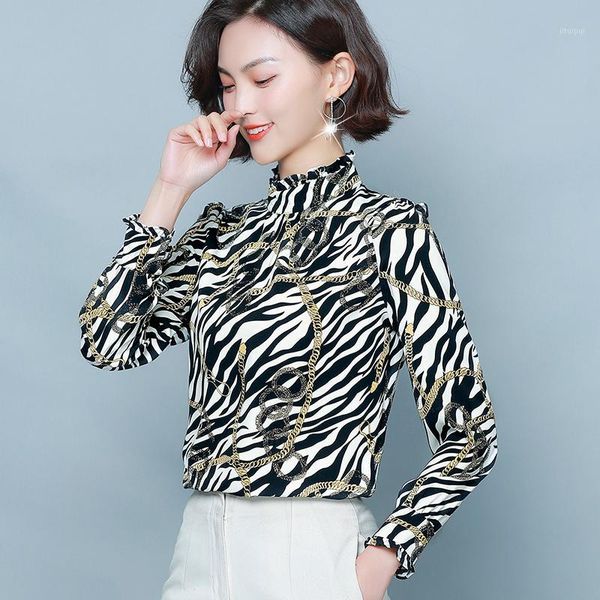 2020 woman spring & autumn office lady zebra print super quality chiffon blouse1, White
2020 woman spring & autumn office lady zebra print super quality chiffon blouse1, White