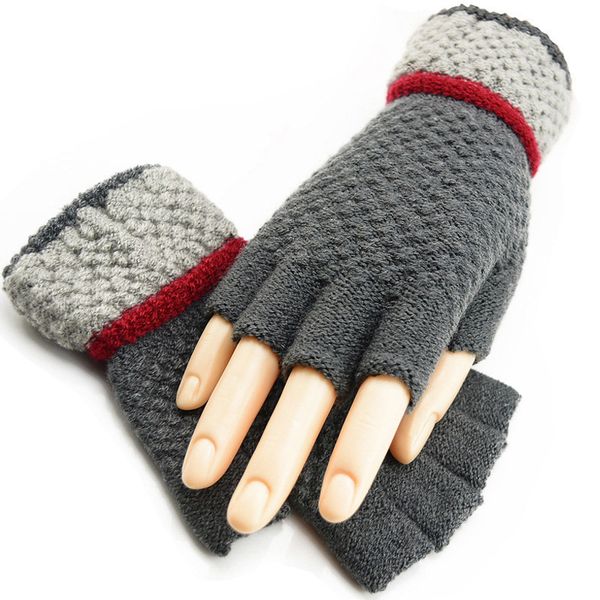 half finger touch phone screen fashion autumn winter men/women student warm knit solid gloves a55, Blue;gray
half finger touch phone screen fashion autumn winter men/women student warm knit solid gloves a55, Blue;gray
