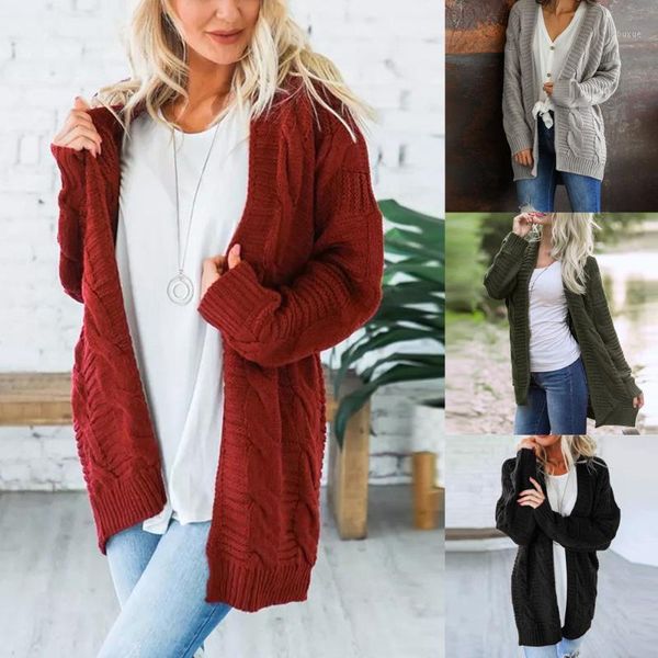 women's jackets 2021 women autumn winter loose coats warm jacket outerwear long sleeve knitwear open front cardigan sweaters casual1, Black;brown
women's jackets 2021 women autumn winter loose coats warm jacket outerwear long sleeve knitwear open front cardigan sweaters casual1, Black;brown