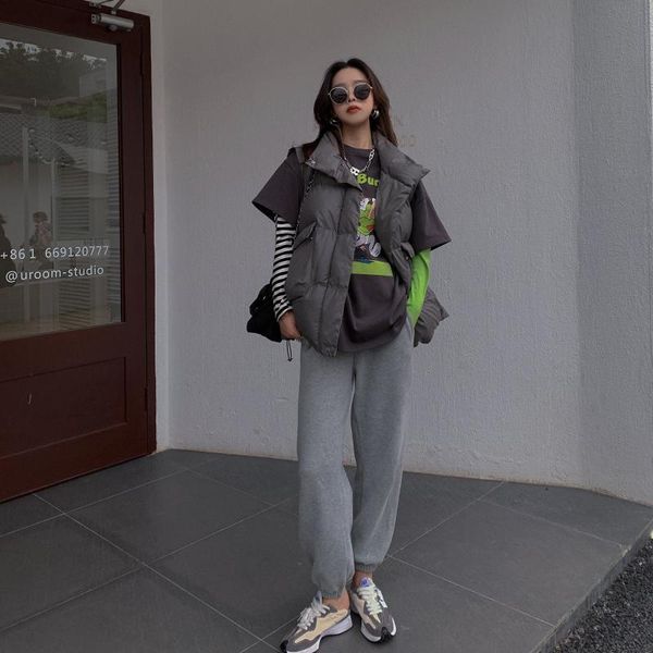 cotton down vest women 2020 winter loose waistcoat all-match vest jacket cotton padded jacket sleeveless female winter waistcoat, Black;white
cotton down vest women 2020 winter loose waistcoat all-match vest jacket cotton padded jacket sleeveless female winter waistcoat, Black;white