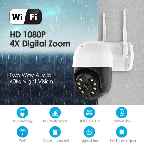 открытый 1080p wireless wifi ip-камера 2 way audio телеметрией ночного видения водонепроницаемая камера видеонаблюдения
открытый 1080p wireless wifi ip-камера 2 way audio телеметрией ночного видения водонепроницаемая камера видеонаблюдения