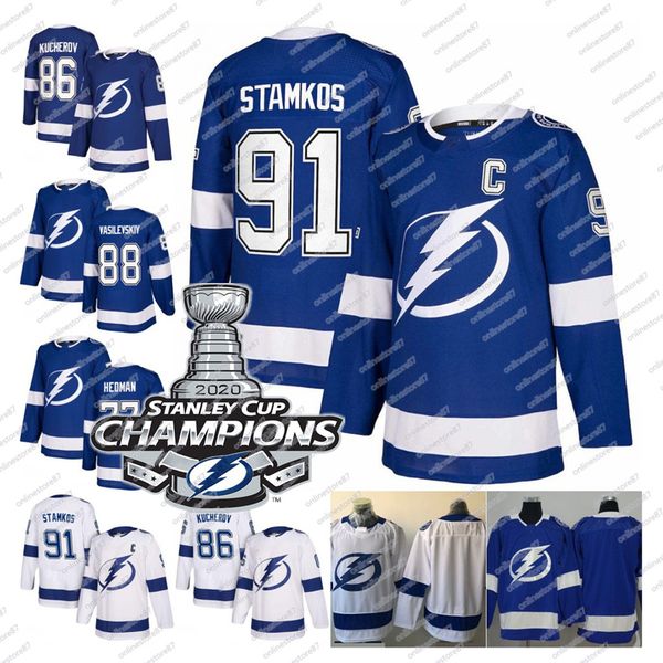 2020 stanley cup final champions 77 victor hedman 86 nikita kucherov 91 steven stamkos 88 vasilevskiy point johnson hockey jersey, Black
2020 stanley cup final champions 77 victor hedman 86 nikita kucherov 91 steven stamkos 88 vasilevskiy point johnson hockey jersey, Black