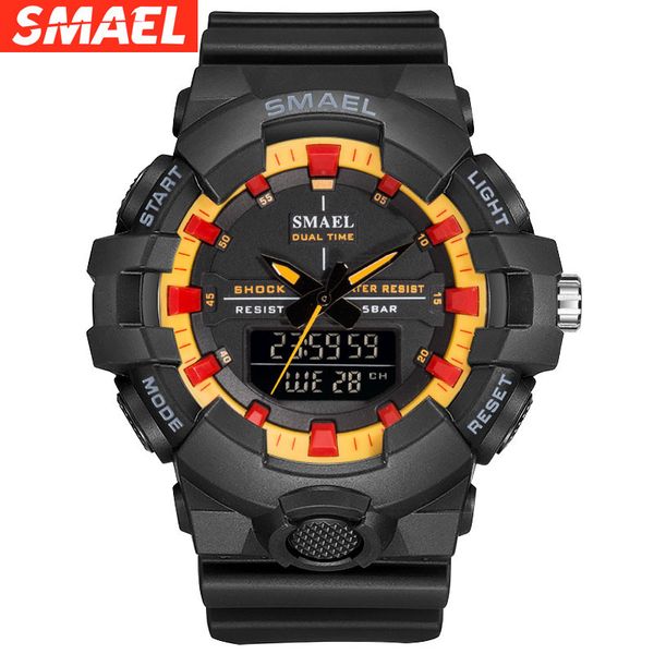 smael smer men's watch multi function waterproof luminous cool sports men's electronic watch, Slivery;brown
smael smer men's watch multi function waterproof luminous cool sports men's electronic watch, Slivery;brown