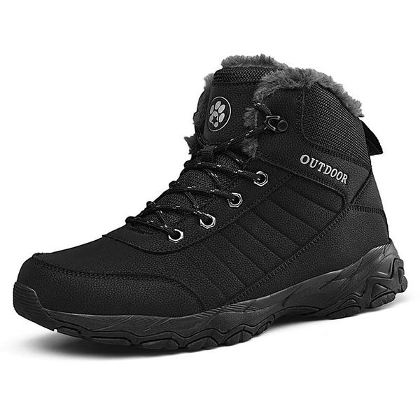 leather men boots 2020 winter with fur 2020 warm snow boots men winter work casual shoes sneakers high rubber ankle, Black
leather men boots 2020 winter with fur 2020 warm snow boots men winter work casual shoes sneakers high rubber ankle, Black
