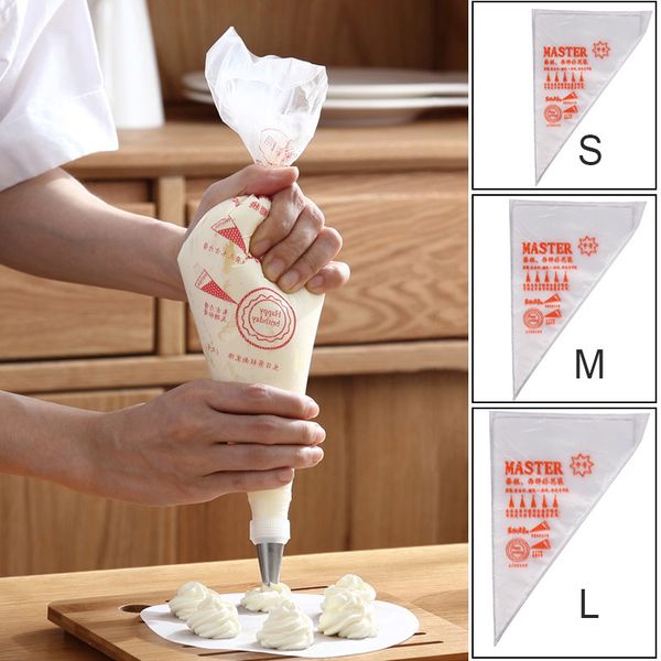 100pcs pack s/m/l size disposable piping bag icing fondant cake cream decorating pastry tip tool q1218
100pcs pack s/m/l size disposable piping bag icing fondant cake cream decorating pastry tip tool q1218