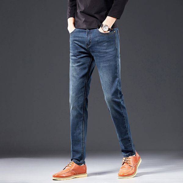 jeans slim straight business casual men's autumn and winter new elastic fashion brand blue pants
jeans slim straight business casual men's autumn and winter new elastic fashion brand blue pants