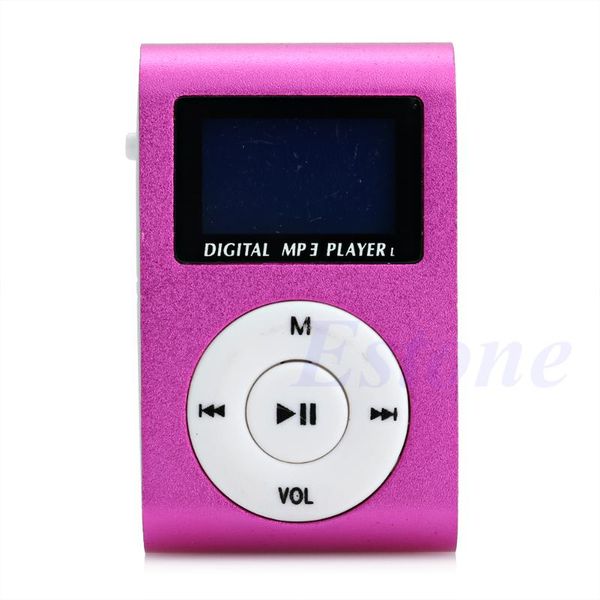 usb mini music clip mp3 player lcd screen support 16gb micro sd tf card n1hd