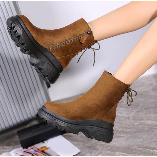boots mcckle women casual platform flat ankle retro ladies leisure shoes footwear female suede lace up winter snow, Black
boots mcckle women casual platform flat ankle retro ladies leisure shoes footwear female suede lace up winter snow, Black
