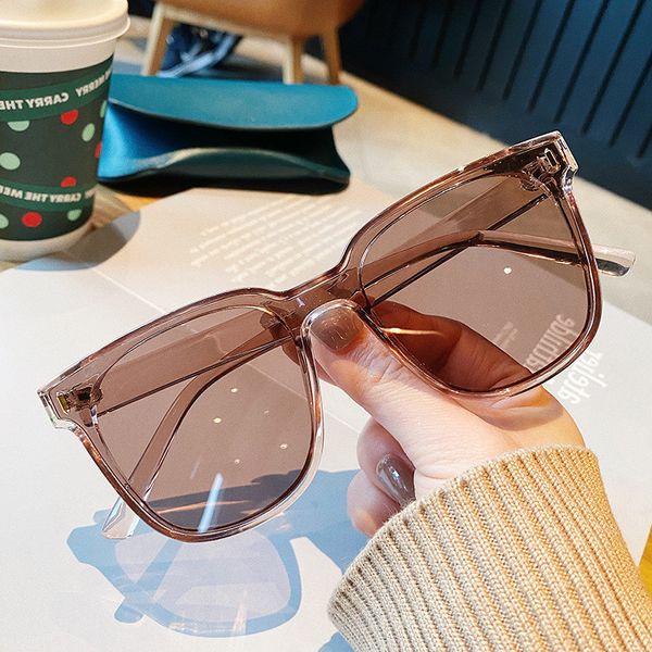 rivet square female big face thin leopard print sunglasses fashion strong uv protection transparent sun glasses, White;black