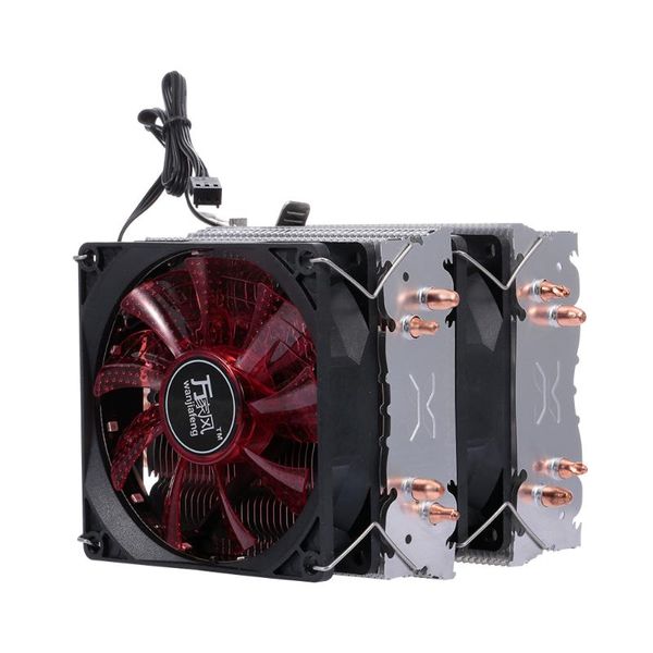 fans & coolings 4 heatpipe 2 heatsink cpu cooler fan quiet radiator support for 775/115x/amd
fans & coolings 4 heatpipe 2 heatsink cpu cooler fan quiet radiator support for 775/115x/amd