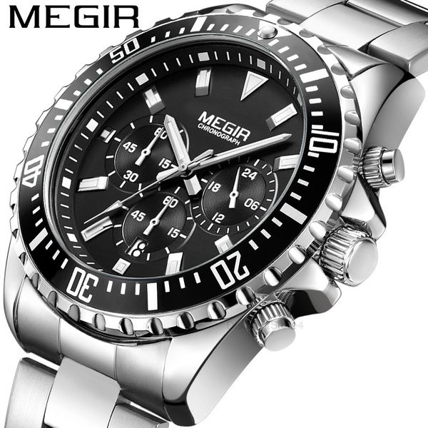 megger megir multifunction watch men's fashion sports business calendar luminous men's watch quartz watch 2064, Slivery;brown
megger megir multifunction watch men's fashion sports business calendar luminous men's watch quartz watch 2064, Slivery;brown