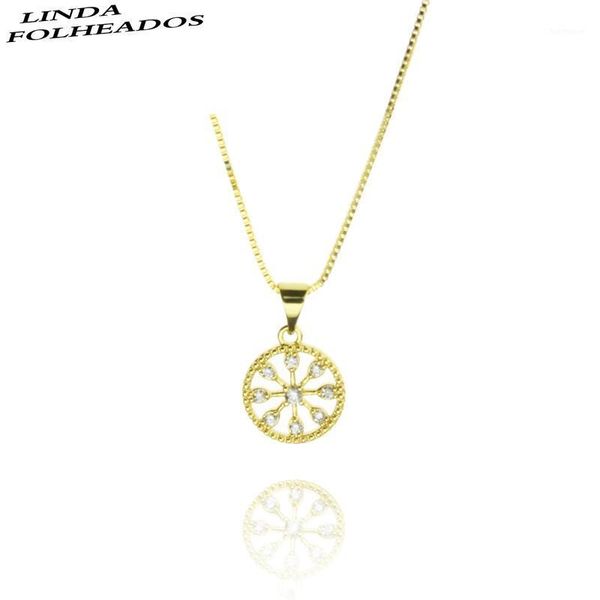 fashion gold copper necklace white cubic zircon roud pemdant necklace for girl party simple jewelry chain birthday gift1, Silver
fashion gold copper necklace white cubic zircon roud pemdant necklace for girl party simple jewelry chain birthday gift1, Silver