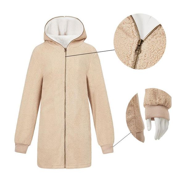 2020 pink long teddy bear jacket coat women winter thick warm zipper overcoat femme faux lambswool fur coats chunky outerwear, Black;brown
2020 pink long teddy bear jacket coat women winter thick warm zipper overcoat femme faux lambswool fur coats chunky outerwear, Black;brown