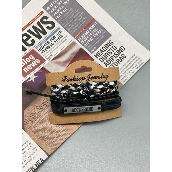 junwei men's three-piece fashion leather bracelet woven multi-layer leather bracelet anchor jewelry junw jlltsx
junwei men's three-piece fashion leather bracelet woven multi-layer leather bracelet anchor jewelry junw jlltsx