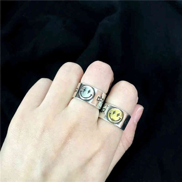 band gold big smiling face lightning open rings for women punk ancient silver color metal smiley finger ring party jewelry a909
band gold big smiling face lightning open rings for women punk ancient silver color metal smiley finger ring party jewelry a909