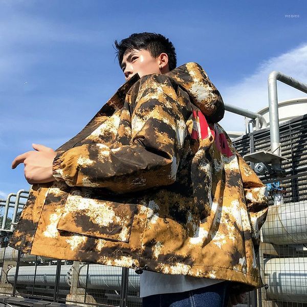 autumn new mens casual hooded camouflage jacket fashion style men's coat large size loosejapanese street men clothing1, Black;brown
autumn new mens casual hooded camouflage jacket fashion style men's coat large size loosejapanese street men clothing1, Black;brown