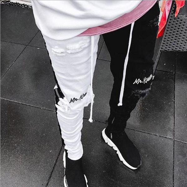 2020 men stylish ripped jeans pants biker skinny slim new fashion skinny jeans men clothes straight frayed denim trousers, Blue
2020 men stylish ripped jeans pants biker skinny slim new fashion skinny jeans men clothes straight frayed denim trousers, Blue