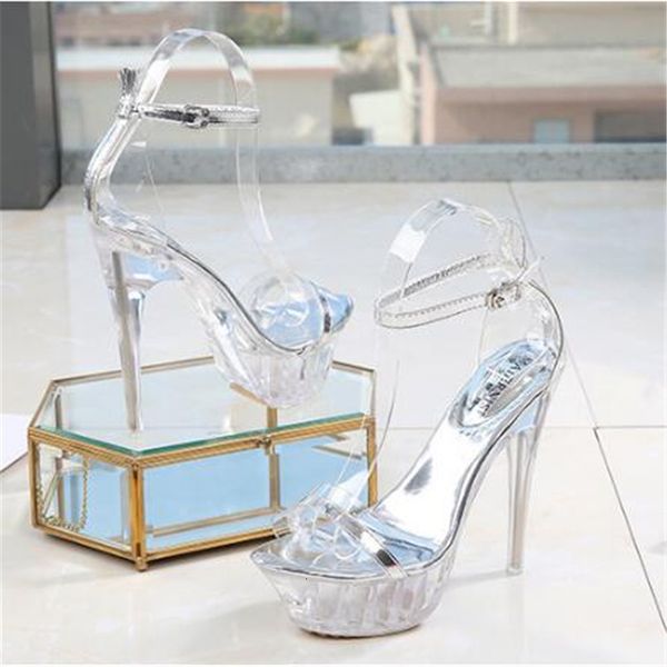 2021 new transparent summer two-inch super walk high heels shallow mouth with toe open sandals fma0, Black
2021 new transparent summer two-inch super walk high heels shallow mouth with toe open sandals fma0, Black