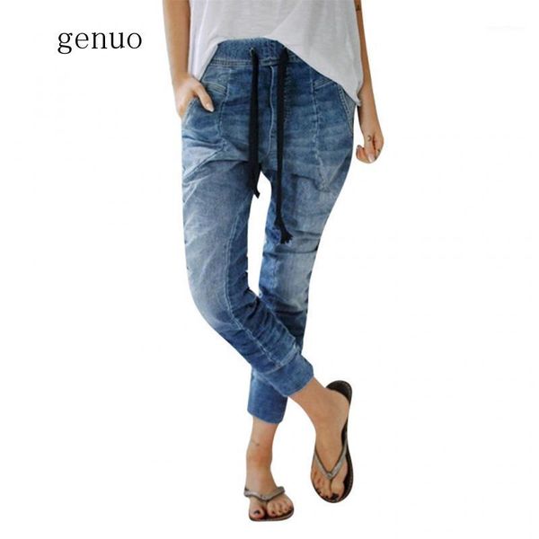 jeans woman vintage jeans pantalon jean femme women summer plus loose denim casual drawstring plus cropped pants1, Blue
jeans woman vintage jeans pantalon jean femme women summer plus loose denim casual drawstring plus cropped pants1, Blue