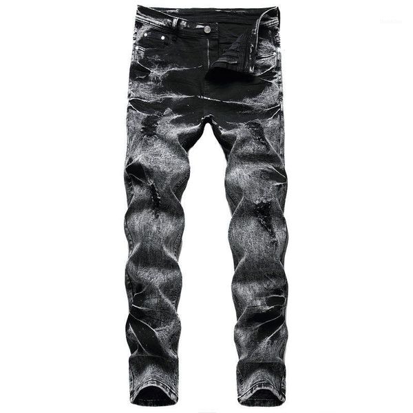 men's jeans ripped stretch black with white wear trendy men's pants winter warm cotton1, Blue
men's jeans ripped stretch black with white wear trendy men's pants winter warm cotton1, Blue